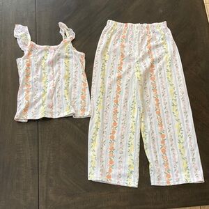 Girls pajama set size 8